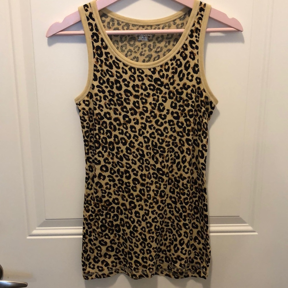 Cheetah print tank top